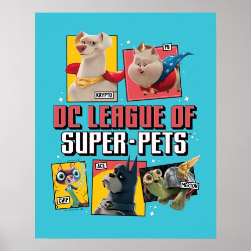 DC League of Super_Pets Character Panels Poster