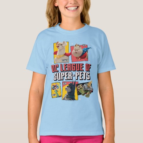 DC League of Super_Pets Character Panels T_Shirt