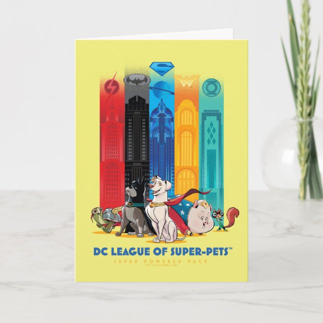 DC League of Super-Pets Metropolis Towers Card (Front)