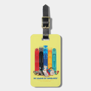 DC League of Super-Pets Metropolis Towers Luggage Tag