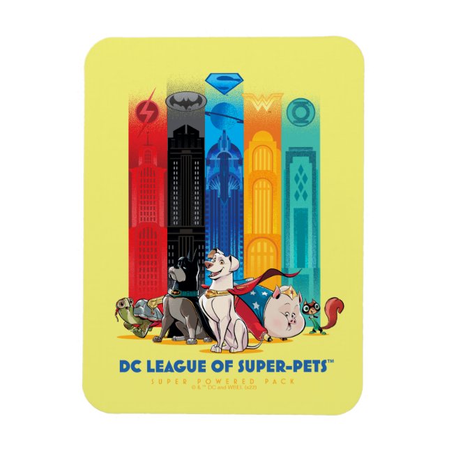DC League of Super-Pets Metropolis Towers Magnet (Vertical)