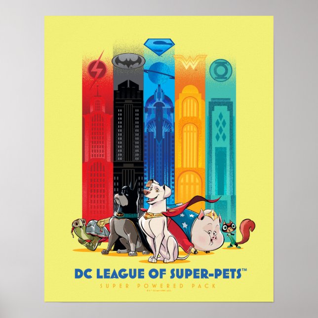 DC League of Super-Pets Metropolis Towers Poster (Front)