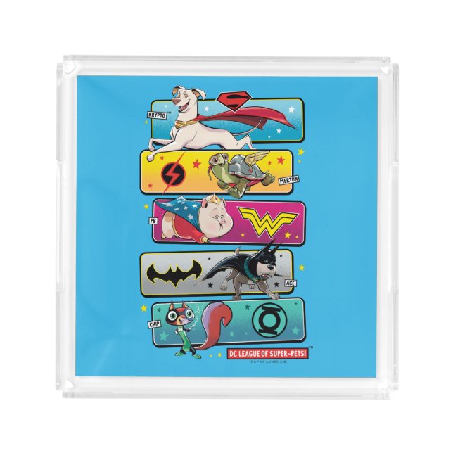 DC League of Super-Pets Panels Acrylic Tray (Front)