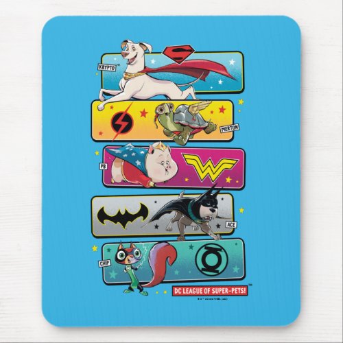DC League of Super_Pets Panels Mouse Pad
