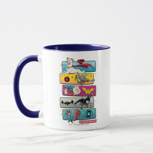 DC League of Super_Pets Panels Mug