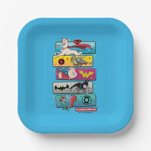 DC League of Super_Pets Panels Paper Plates