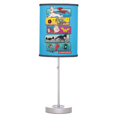 DC League of Super_Pets Panels Table Lamp