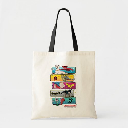 DC League of Super_Pets Panels Tote Bag