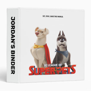 DC League of Super-Pets Theatrical Art 3 Ring Binder