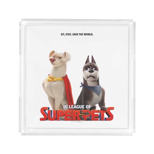 DC League of Super-Pets Theatrical Art Acrylic Tray (Front)