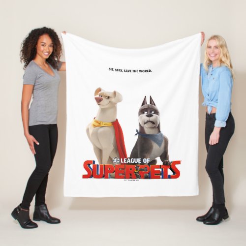 DC League of Super_Pets Theatrical Art Fleece Blanket