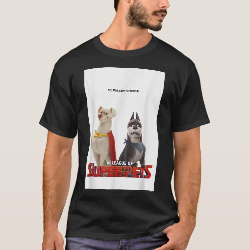 DC League Of SuperPets Krypto And Ace Poster  T_Shirt