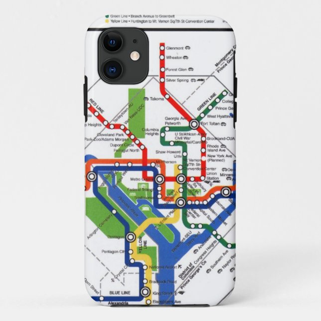 DC Metro Case-Mate iPhone Case (Back)
