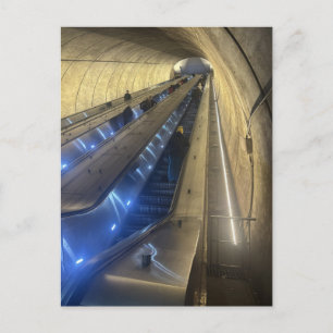 DC Metro Escalator Postcard