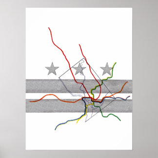 DC Metro Map Poster
