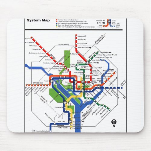 DC Metro Mouse Pad