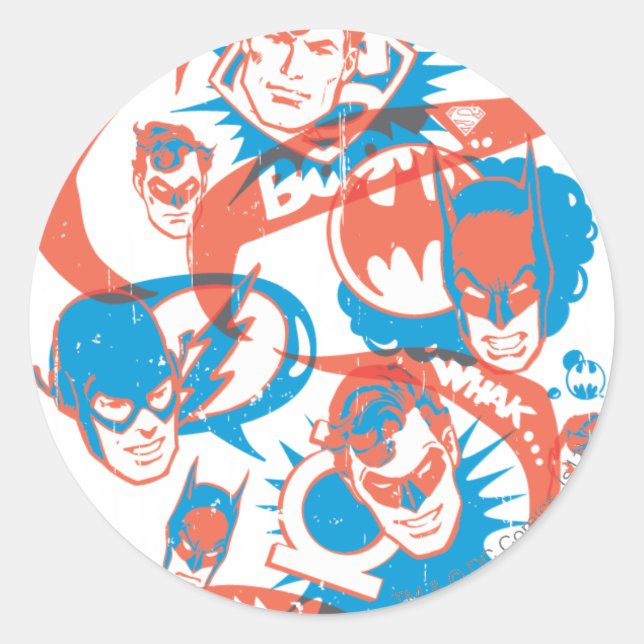 DC Originals - Logo Burst Classic Round Sticker (Front)