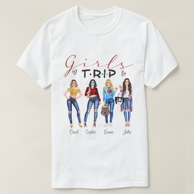 DC Personalized Girls Trip Shirt, Gift For Travel  T-Shirt (Design Front)