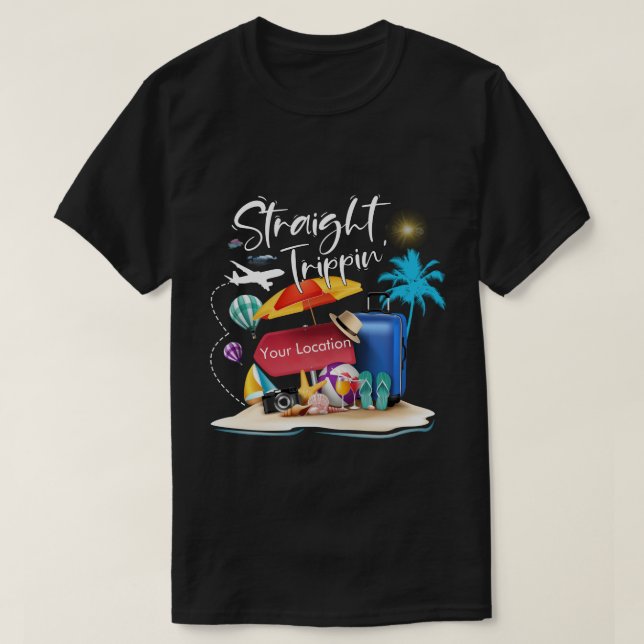 DC Personalized Straight Trippin T-Shirt (Design Front)