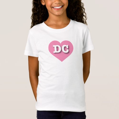 DC Pink Heart _ I love DC T_Shirt