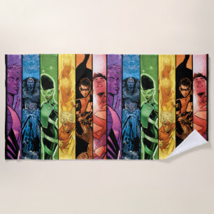 DC Pride Comic Cover 2022 Beach Towel