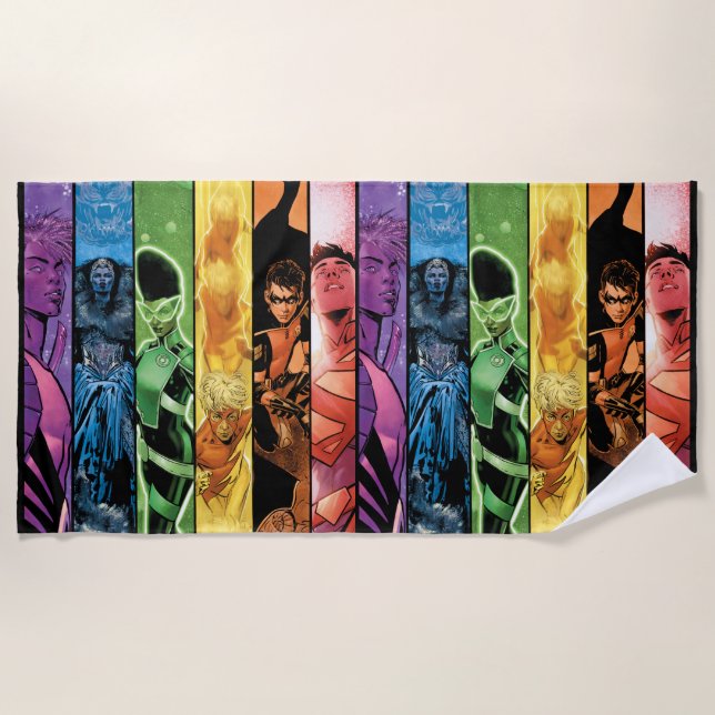 DC Pride Comic Cover 2022 Beach Towel (Front)