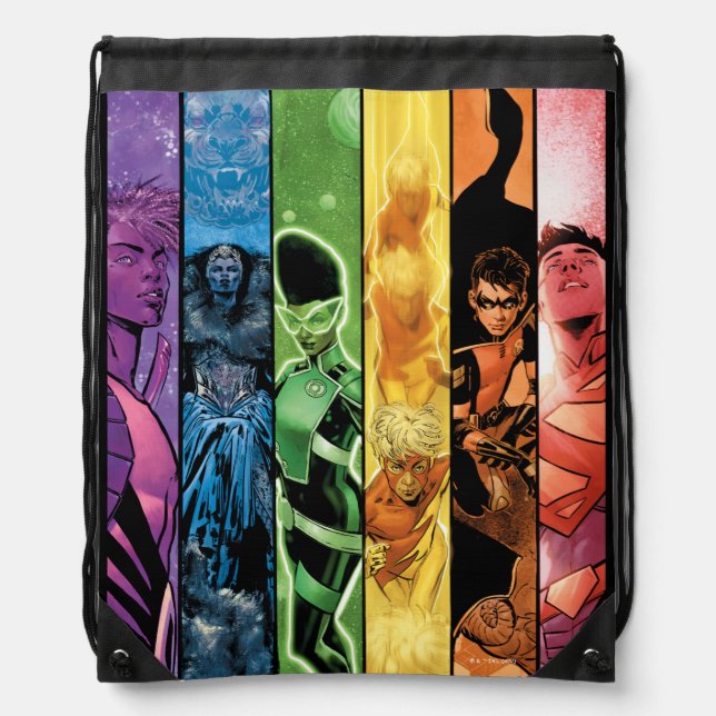 DC Pride Comic Cover 2022 Drawstring Bag (Front)