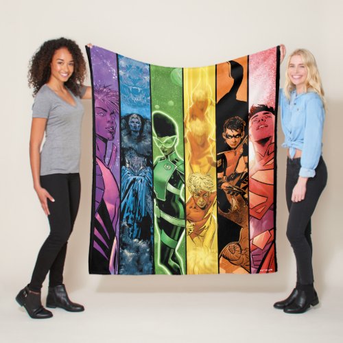 DC Pride Comic Cover 2022 Fleece Blanket