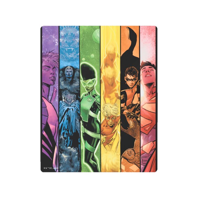 DC Pride Comic Cover 2022 Metal Print (Front)