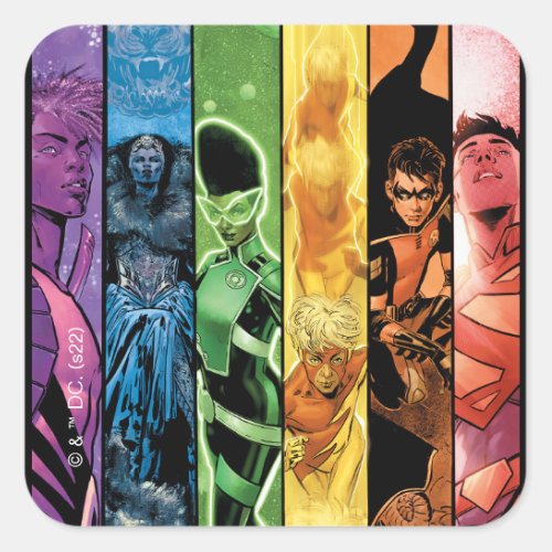 DC Pride Comic Cover 2022 Square Sticker