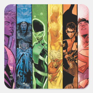 DC Pride Comic Cover 2022 Square Sticker