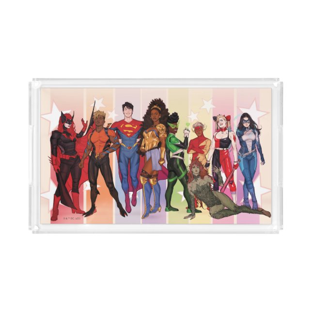 DC Pride Comic Cover 2022 Variant Acrylic Tray (Front)