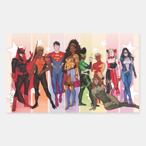 DC Pride Comic Cover 2022 Variant Rectangular Sticker