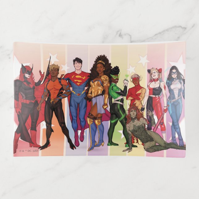 DC Pride Comic Cover 2022 Variant Trinket Tray (Front)