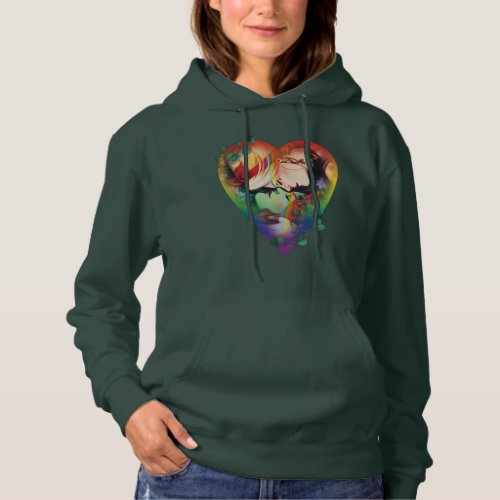 DC Pride Harley Quinn  Poison Ivy Comic Cover Hoodie