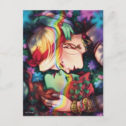 DC Pride Harley Quinn  Poison Ivy Comic Cover Postcard