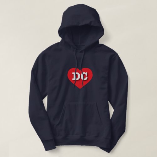 DC Red Heart _ I love DC Hoodie