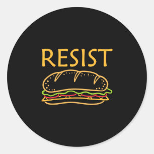 Dc Sandwich Guy Resist Sandwich Thrower Anti-ice A Classic Round Sticker