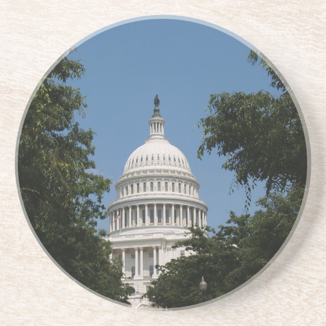 DC Series---USA Capitol Building Drink Coaster (Front)