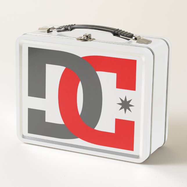 DC Skateboard Logo Fanart Metal Lunch Box (Front)
