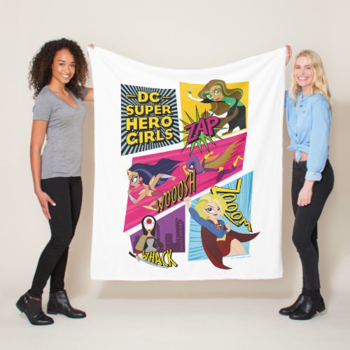 DC Super Hero Girls Action Panels Fleece Blanket