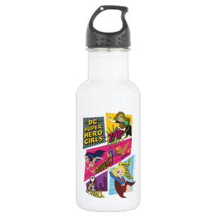 DC Super Hero Girls Action Panels Stainless Steel Water Bottle
