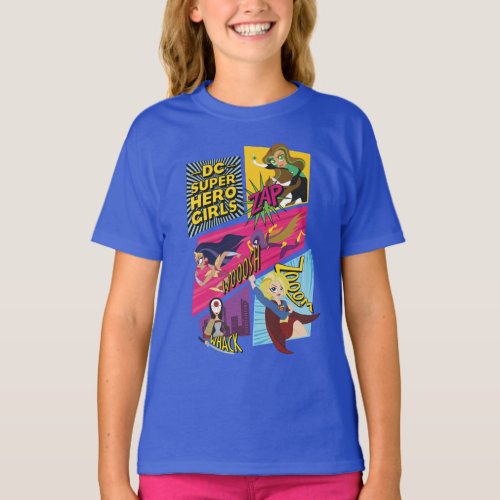 DC Super Hero Girls Action Panels T_Shirt
