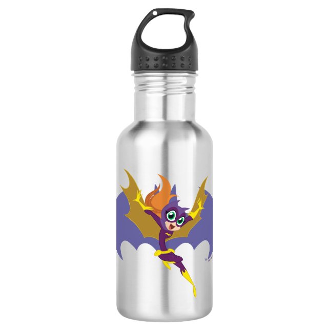 DC Super Hero Girls Batgirl Stainless Steel Water Bottle (Front)