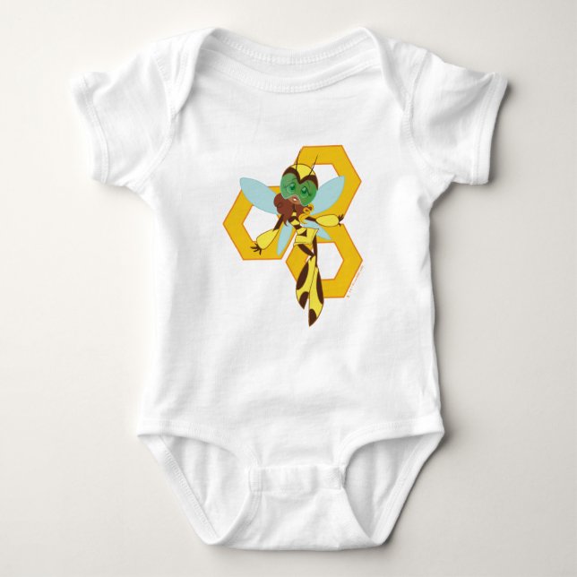 DC Super Hero Girls Bumble Bee Baby Bodysuit (Front)