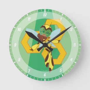 DC Super Hero Girls Bumble Bee Round Clock