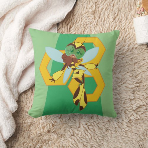 DC Super Hero Girls Bumble Bee Throw Pillow