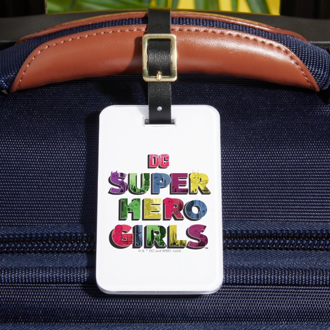 DC Super Hero Girls City Lettering Luggage Tag (Front Insitu 2)