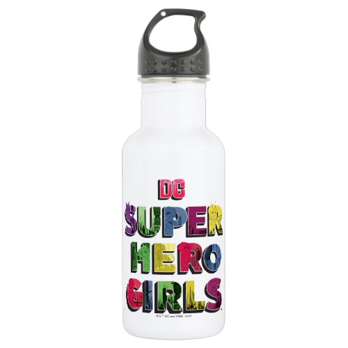 DC Super Hero Girls City Lettering Stainless Steel Water Bottle