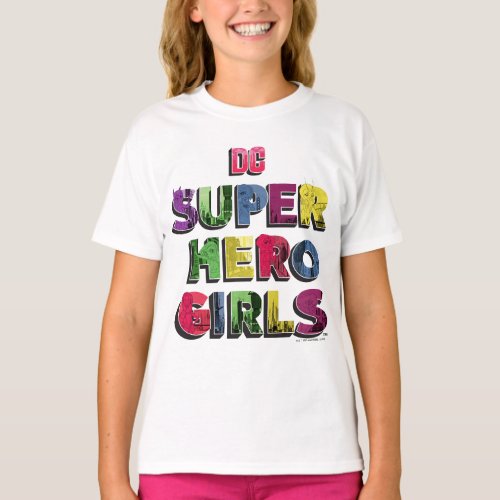 DC Super Hero Girls City Lettering T_Shirt